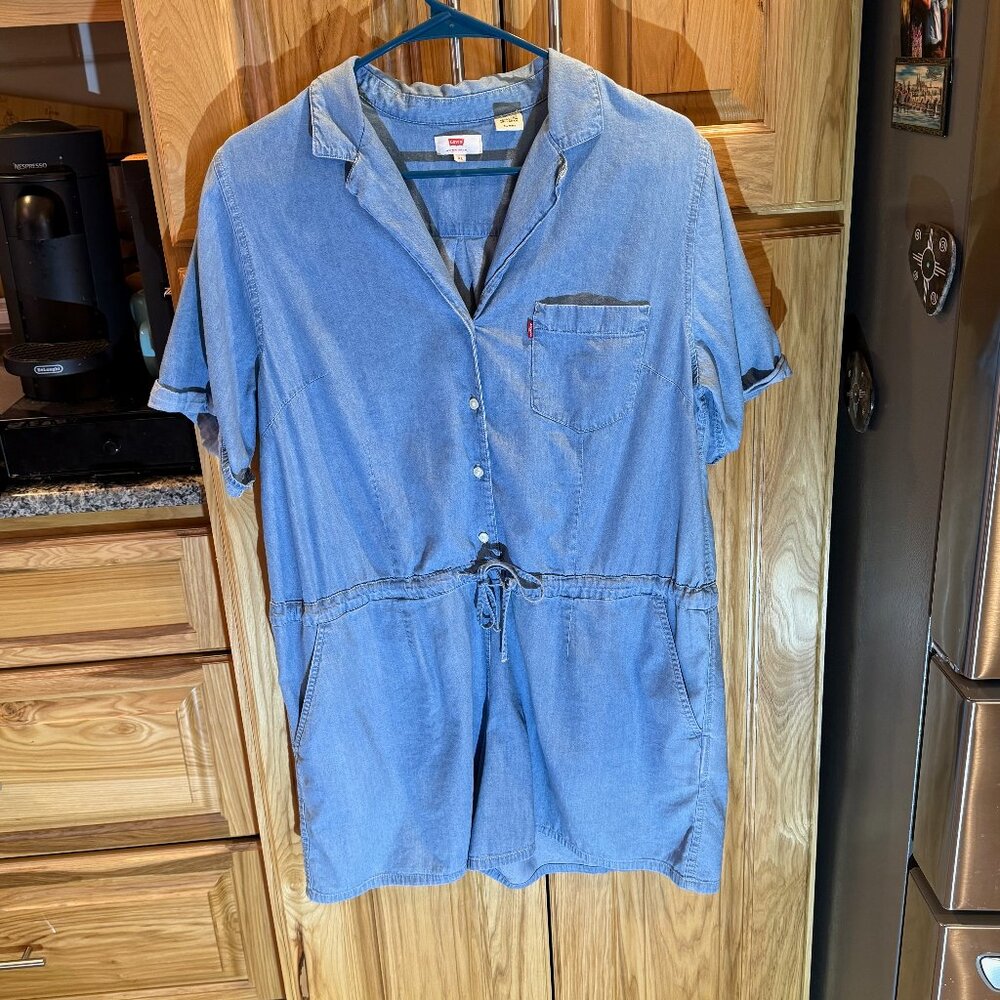 Levi's Blue Denim Jumpsuit